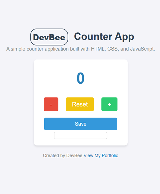DevBee Counter App